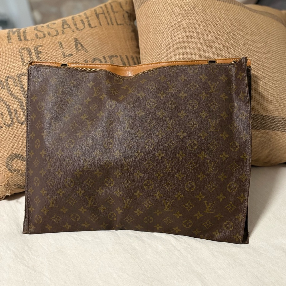 Louis Vuitton Brown Monogram Travel Pouch